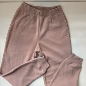 New condition Women Gilly Hix fleece lounge joggers dusty pink size XS $45